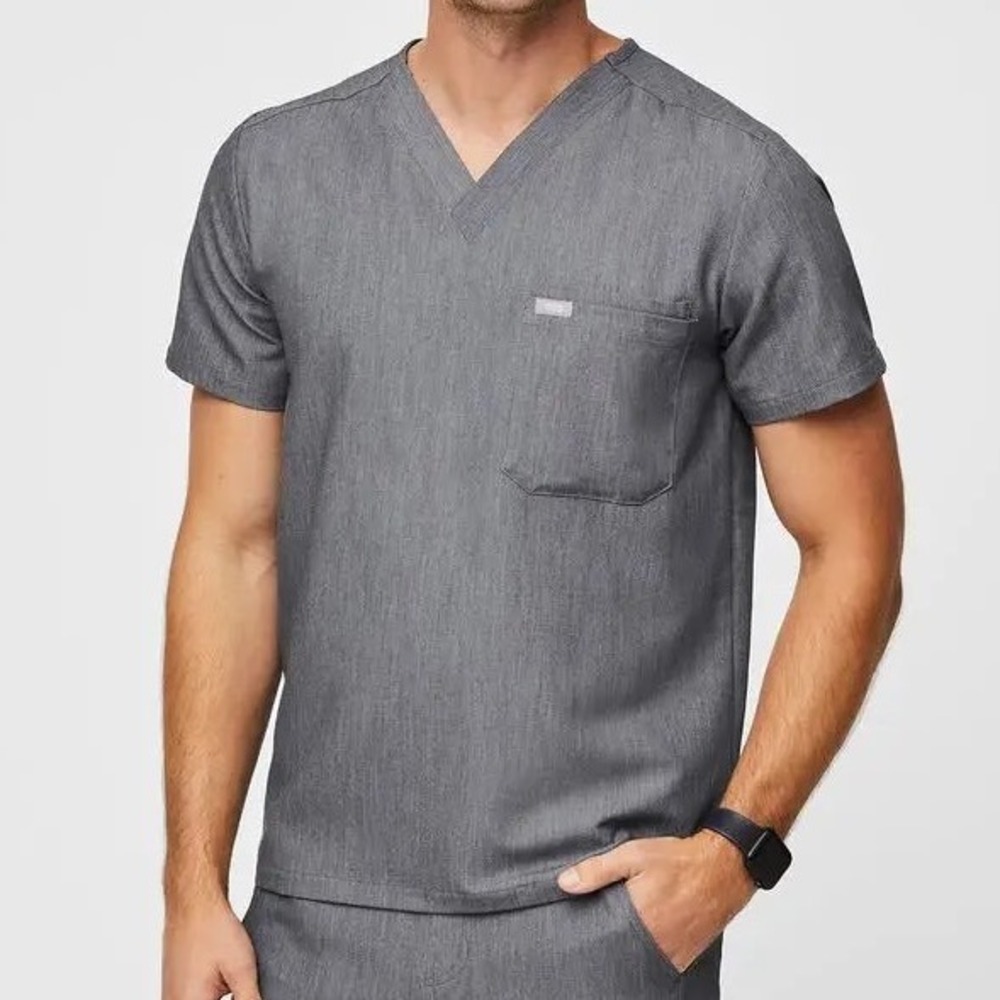 Figs Leon Three-Pocket Scrub Top Size XXL Graphite Gray Technical‎ Collection